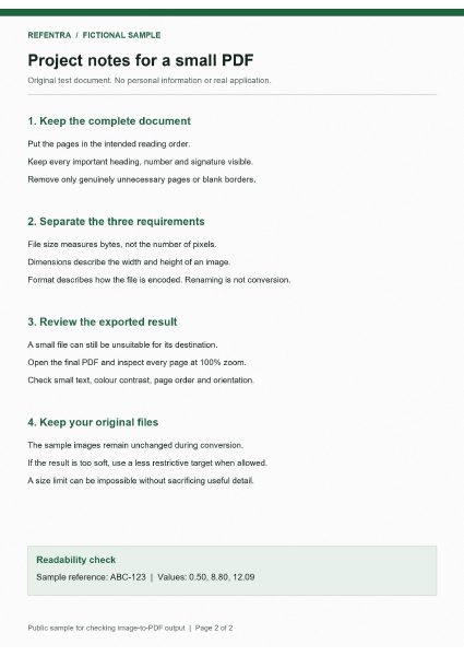 Result PDF preview: Page 2